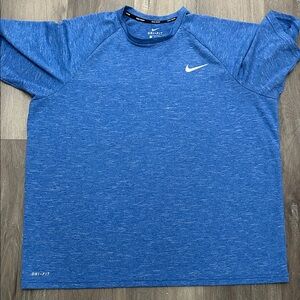 Nike Heathered Blue Dri-FIT Tee